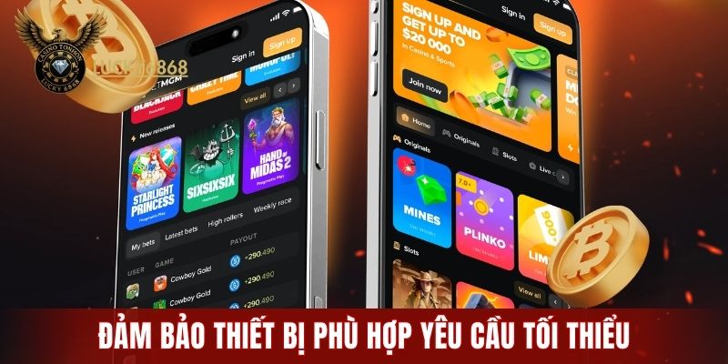 Đảm bảo thiết bị phù hợp yêu cầu tối thiểu về hệ điều hành